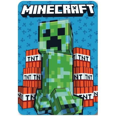 Fleecová deka Minecraft - Creeper & TNT