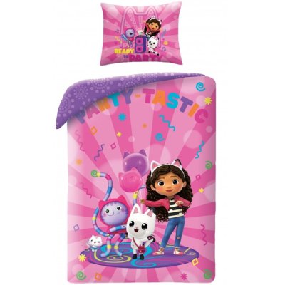 Ložní povlečení z mikrovlákna Gábinin kouzelný domek - Party Tastic