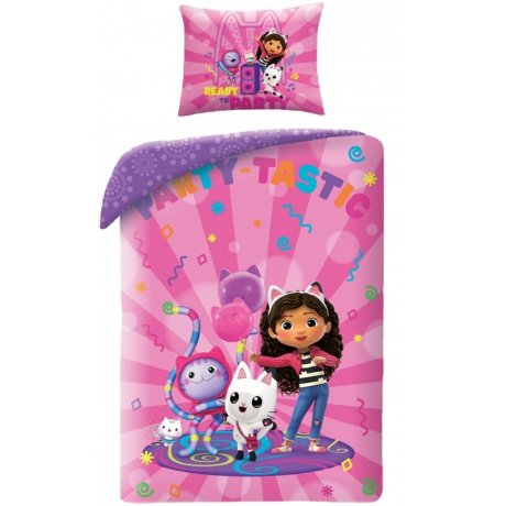 Ložní povlečení z mikrovlákna Gábinin kouzelný domek - Party Tastic