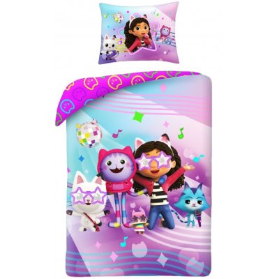 Bavlněné ložní povlečení Gábinin kouzelný domeček – Disko párty