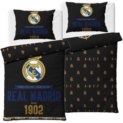 Bavlněné ložní povlečení FC Real Madrid - Royal Black