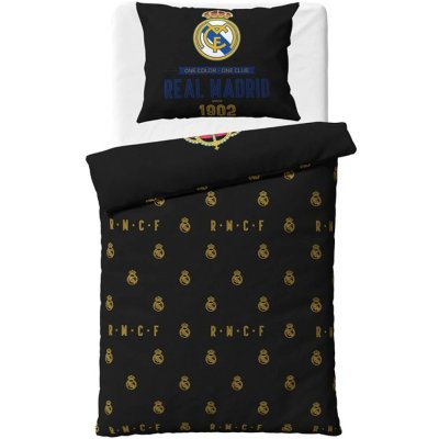 Bavlněné ložní povlečení FC Real Madrid - Royal Black