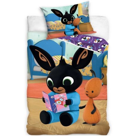 Povlečení do dětské postýlky Zajíček Bing - Čtení před spaním