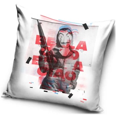 Povlak na polštář Papírový dům - Money Heist – Bella Ciao