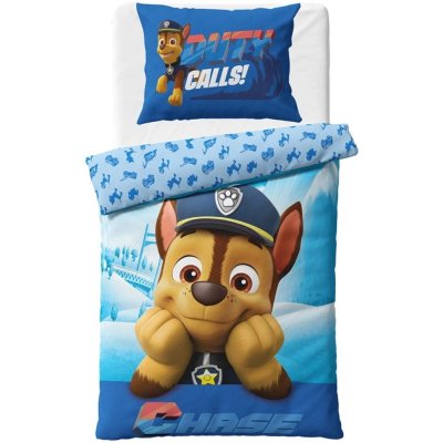 Bavlněné ložní povlečení Tlapková patrola - policista Chase