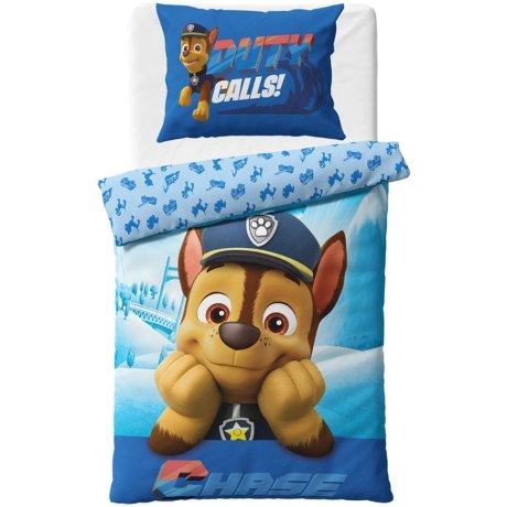 Bavlněné ložní povlečení Tlapková patrola - policista Chase