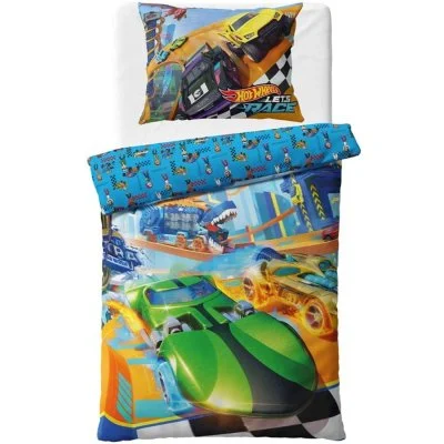 Bavlněné ložní povlečení Hot Wheels – Let’s Race