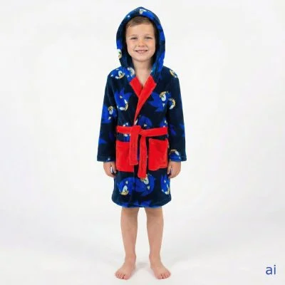 Chlapecký župan s kapucí Ježek Sonic