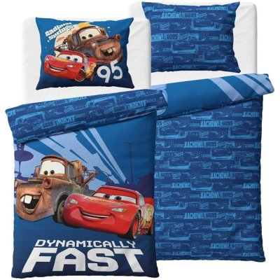 Bavlněné ložní povlečení Auta 3 - Blesk McQueen a Burák