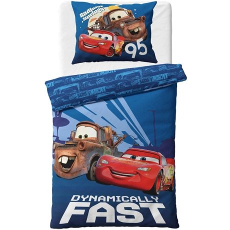Bavlněné ložní povlečení Auta 3 - Blesk McQueen a Burák