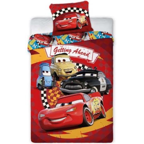 Bavlněné ložní povlečení Auta - Getting Ahead
