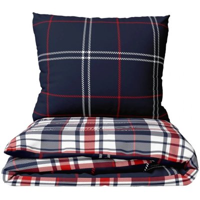 Flanelové ložní povlečení Káro Oxford