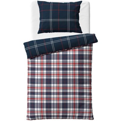 Flanelové ložní povlečení Káro Oxford