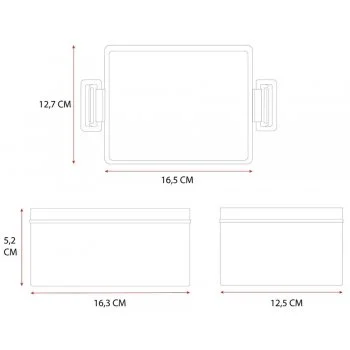 Box na svačinu s klipsami Gábinin kouzelný domek