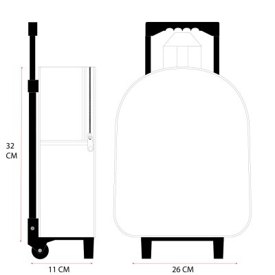 Dětský cestovní 3D batoh na kolečkách Tlapková patrola - Rescue Pups