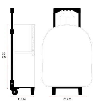 Dětský cestovní 3D batoh na kolečkách Tlapková patrola - Rescue Pups