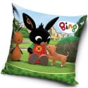 Velurový povlak na polštář Zajíček Bing a štěně
