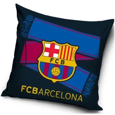 Velurový povlak na polštář FC Barcelona - Lazo
