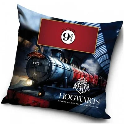 Velurový polštář Harry Potter - Expres do Bradavic
