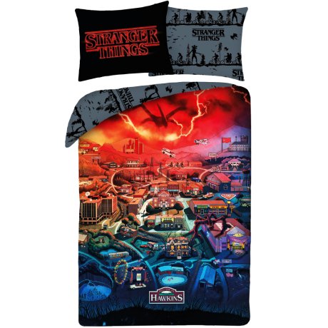 Ložní povlečení z mikrovlákna Stranger Things - Welcome to Hawkins
