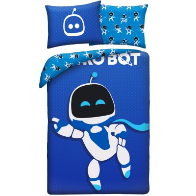 Ložní povlečení z mikrovlákna Astro Bot – Galactic Blue