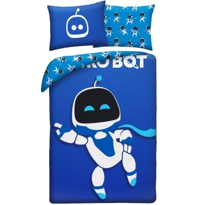 Ložní povlečení z mikrovlákna Astro Bot – Galactic Blue