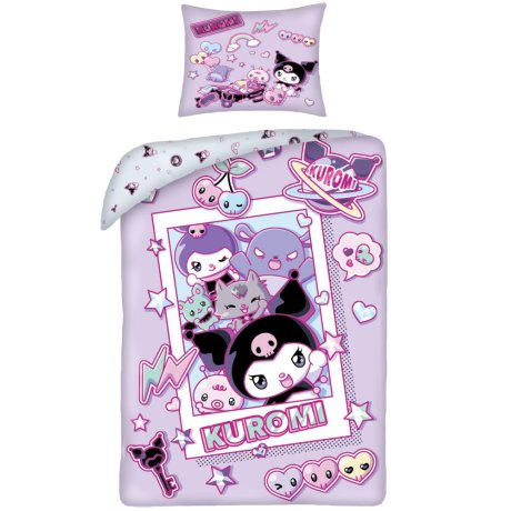 Ložní povlečení z mikrovlákna Kuromi – Galaxy Pop