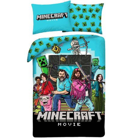 Oboustranné ložní povlečení z mikrovlákna Minecraft Movie