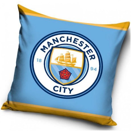 Velurový polštář Manchester City FC - Logo