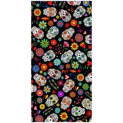 Bavlněná plážová osuška Lebky Mexicana