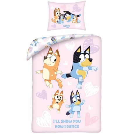 Bavlněné ložní povlečení Bluey - Taneční nálada