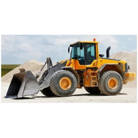 Bavlněná plážová osuška Velký žlutý bagr