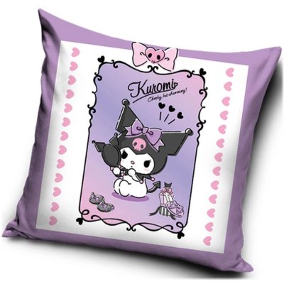 Velurový povlak na polštář Kuromi - Roztomilá rebelka