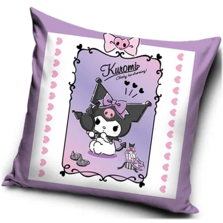 Velurový polštář Kuromi - Roztomilá rebelka