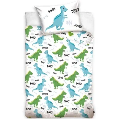 Ložní povlečení do dětské postýlky s dinosaury