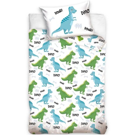 Ložní povlečení do dětské postýlky s dinosaury