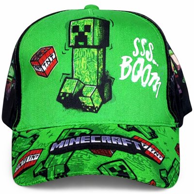 Dětská kšiltovka Minecraft - Creeper Boom