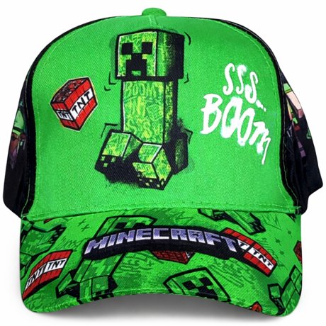 Dětská kšiltovka Minecraft - Creeper Boom