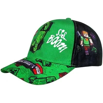 Dětská kšiltovka Minecraft - Creeper Boom