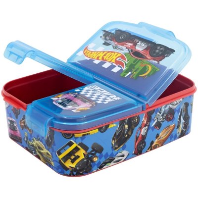 Multibox na svačinu Hot Wheels se 3 přihrádkami