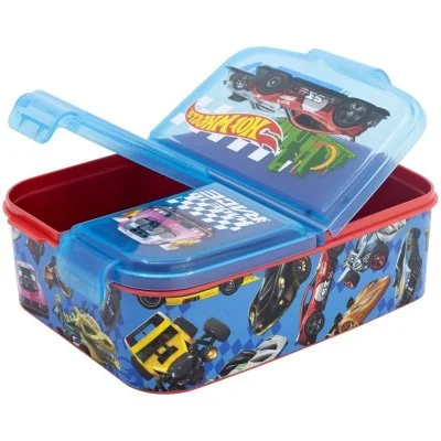 Multibox na svačinu Hot Wheels se 3 přihrádkami