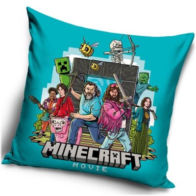 Velurový povlak na polštář Minecraft Movie