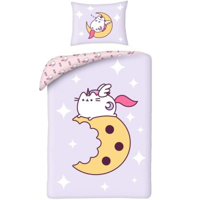 Ložní povlečení z mikrovlákna Pusheen na měsíci