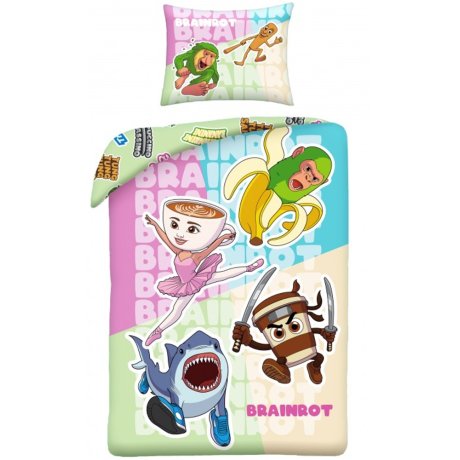 Ložní povlečení z mikrovlákna Italian Brainrot