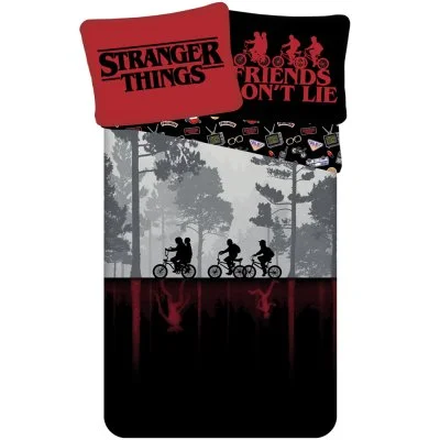 Oboustranné bavlněné ložní povlečení Stranger Things - Upside Down