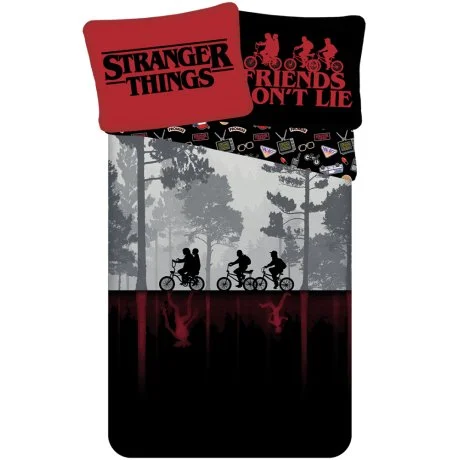 Oboustranné bavlněné ložní povlečení Stranger Things - Upside Down