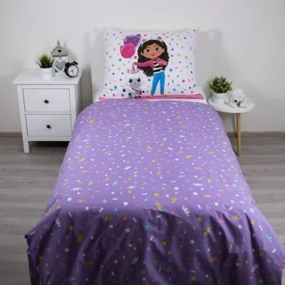 Bavlněné ložní povlečení Gábinin kouzelný domek - konfety