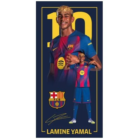 Rychleschnoucí osuška z mikrovlákna FC Barcelona - Lamine Yamal 2026