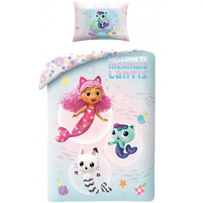 Povlečení do dětské postýlky Gábinin kouzelný domek - Mořské kočičky