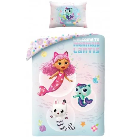 Povlečení do dětské postýlky Gábinin kouzelný domek - Mořské kočičky